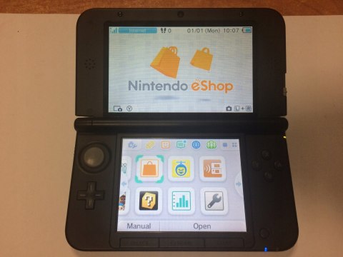 KONSOLA NINTENDO 3DS XL NIEBIESKA + USB + RYSIK + ETUI + 3 GRY