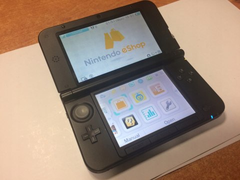 KONSOLA NINTENDO 3DS XL NIEBIESKA + USB + RYSIK + ETUI + 3 GRY