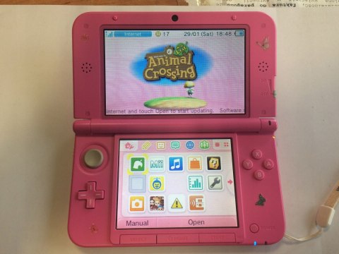 KONSOLA NINTENDO 3DS XL RÓŻOWA + GRA ANIMAL CROSSING NEW LEAF