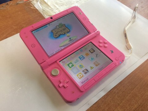 KONSOLA NINTENDO 3DS XL RÓŻOWA + GRA ANIMAL CROSSING NEW LEAF