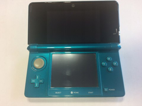 KONSOLA NINTENDO 3DS NIEBIESKA + ŁADOWARKA + PUDEŁKO + GRA ZELDA