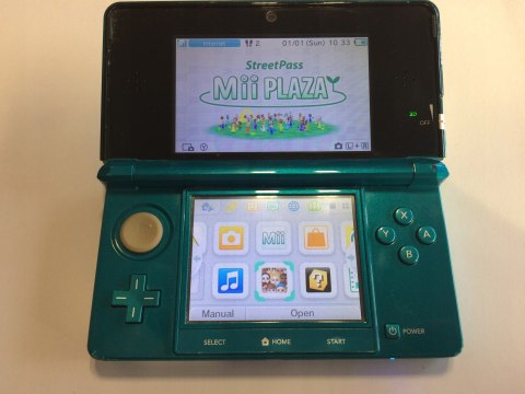 KONSOLA NINTENDO 3DS NIEBIESKA + ŁADOWARKA