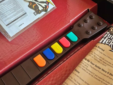 GITARA DO GUITAR HERO II GIBSON PS2 PLAYSTATION 2 - DEMO SET (BEZ GRY)