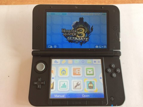 KONSOLA NINTENDO 3DS XL CZARNA MONSTER HUNTER 3 ULTIMATE LIMITED ED PACK