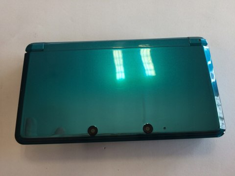 KONSOLA NINTENDO 3DS NIEBIESKA + ŁADOWARKA + RYSIK + KARTA PAMIĘCI