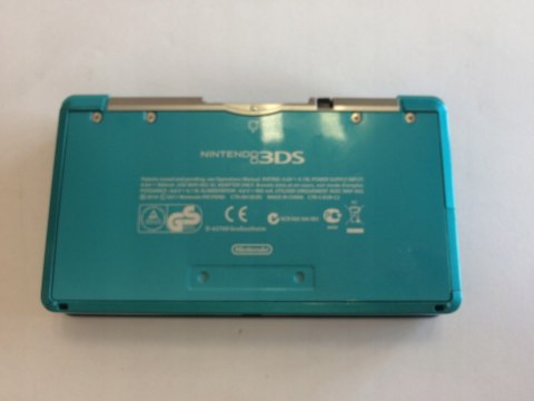 KONSOLA NINTENDO 3DS NIEBIESKA + ŁADOWARKA + RYSIK + KARTA PAMIĘCI