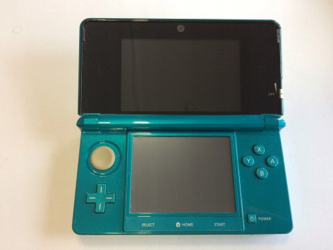 KONSOLA NINTENDO 3DS NIEBIESKA + RYSIK + ŁADOWARKA + PUDEŁKO