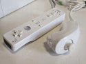 KONSOLA NINTENDO WII + WII REMOTE + NUNCHUCK + ZASILACZ (BRAK KABLA AV)