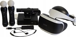 ZESTAW GOGLE SONY PLAYSTATION VR V2 PS4 + KAMERA V2 + 2x MOVE + ADAPTER PS5