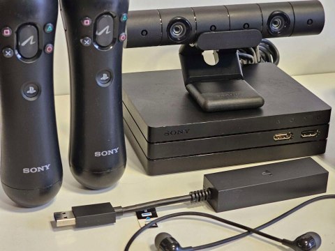ZESTAW GOGLE SONY PLAYSTATION VR V2 PS4 + KAMERA V2 + 2x MOVE + ADAPTER PS5