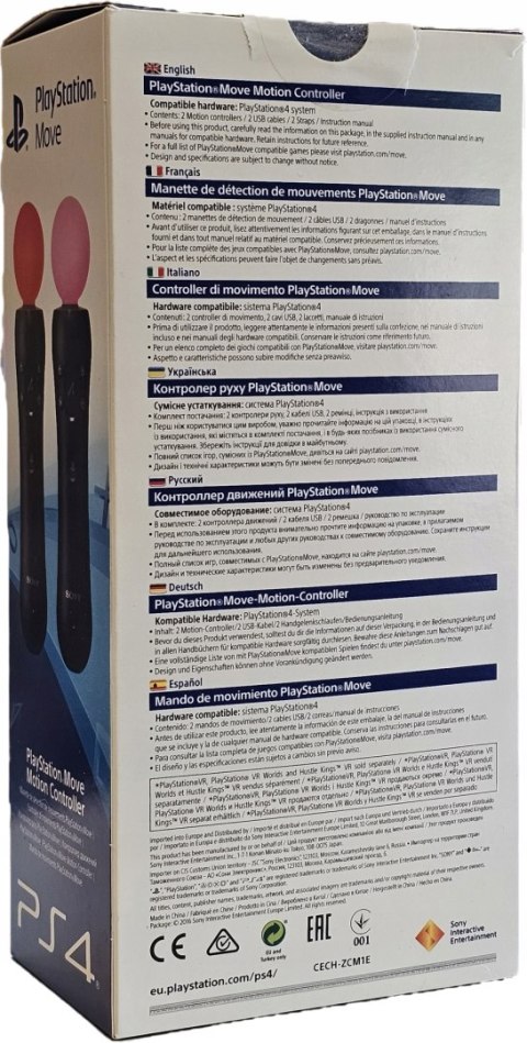 JAK NOWE KONTROLERY RUCHU PLAYSTATION MOVE PS4 VR TWIN PACK + 2x USB