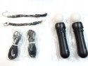 JAK NOWE KONTROLERY RUCHU PLAYSTATION MOVE PS4 VR TWIN PACK + 2x USB