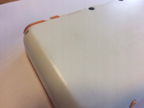 KONSOLA NEW NINTENDO 2DS XL BIAŁO-POMARAŃCZKOWA + USB + RYSIK + ETUI