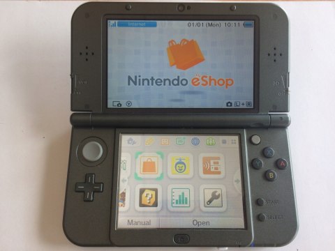 KONSOLA NEW NINTENDO 3DS XL CZARNA IPS + ŁADOWARKA + PUDEŁKO