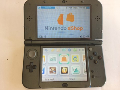 KONSOLA NEW NINTENDO 3DS XL CZARNA IPS + ŁADOWARKA + RYSIK