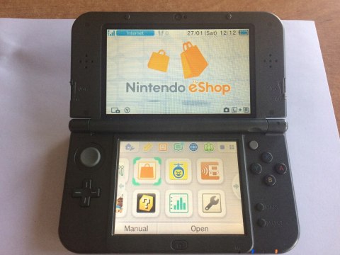 KONSOLA NEW NINTENDO 3DS XL CZARNA IPS + ŁADOWARKA