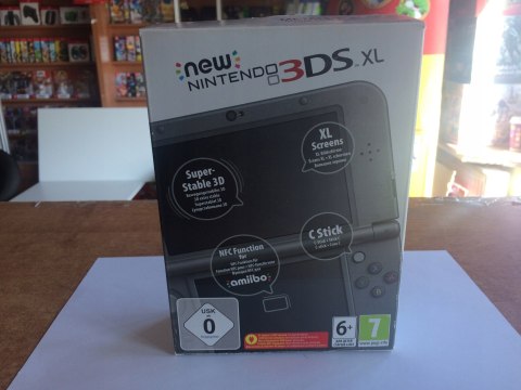 KONSOLA NEW NINTENDO 3DS XL CZARNA + PUDEŁKO + USB + ZELDA MAJORA'S MASK