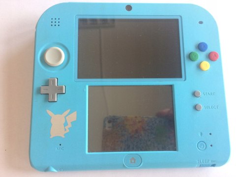KONSOLA NINTENDO 2DS LIMITOWANA EDYCJA POKEMON + GRA POKEMON SUN + ŁAD