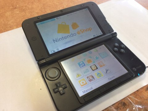 KONSOLA NINTENDO 3DS XL NIEBIESKA + USB + RYSIK + ETUI