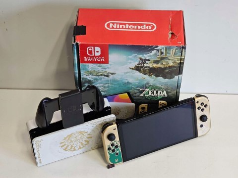 KONSOLA NINTENDO SWITCH OLED ZELDA TOTK EDITION + KARTA 128 GB