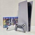 KONSOLA SONY PLAYSTATION 5 825GB Z NAPĘDEM BLU-RAY + ŚLICZNY PAD + 5 GIER