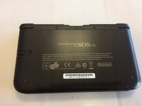ZADBANA KONSOLA NINTENDO 3DS XL W KOLORZE CZARNYM + RYSIK + USB + PUDEŁKO