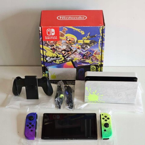 ZADBANA KONSOLA NINTENDO SWITCH OLED 64GB SPLATOON 3 LIMITED EDITION