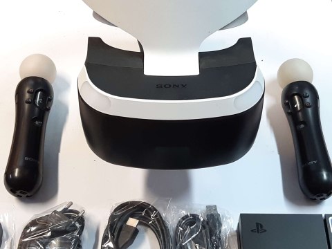 GOGLE SONY PLAYSTATION VR PS4 + KAMERA V2 + 2x KONTROLER MOVE