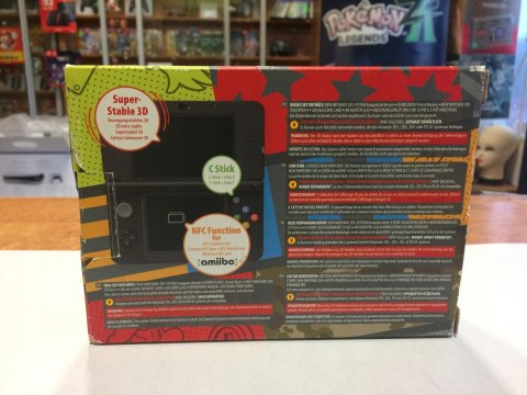 ZADBANA KONSOLA NEW NINTENDO 3DS CZARNA + RYSIK + PUDEŁKO + ŁADOWARKA