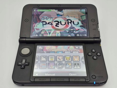 ZADBANA KONSOLA NINTENDO 3DS XL CZARNA + ZAINSTALOWANE GRY