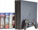 ZADBANA KONSOLA SONY PLAYSTATION 4 PRO 1TB + PAD + 3 GRY