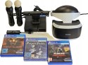 ZESTAW GOGLE PLAYSTATION VR PS4/PS5 + KAMERA V2 + 2x MOVE + 3 GRY HORRORY