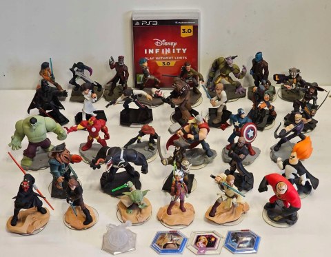 DISNEY INFINITY 3.0 PS3 + PORTAL + MEGA ZESTAW FIGUREK