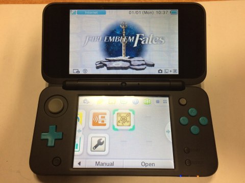 KONSOLA NEW NINTENDO 2DS XL NIEBIESKO-CZARNA W PUDEŁKU + FIRE EMBLEM FATES