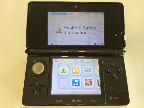 KONSOLA NINTENDO 3DS CZARNA - KOMPLET W PUDEŁKU