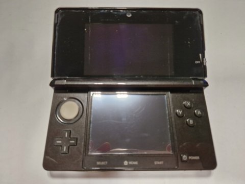 KONSOLA NINTENDO 3DS CZARNA + PUDEŁKO + ŁADOWARKA + KARTA PAMIĘCI