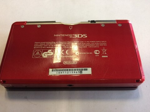 KONSOLA NINTENDO 3DS CZERWONA + ŁADOWARKA + PUDEŁKO+ DOCK