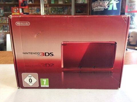 KONSOLA NINTENDO 3DS CZERWONA + ŁADOWARKA + PUDEŁKO+ DOCK