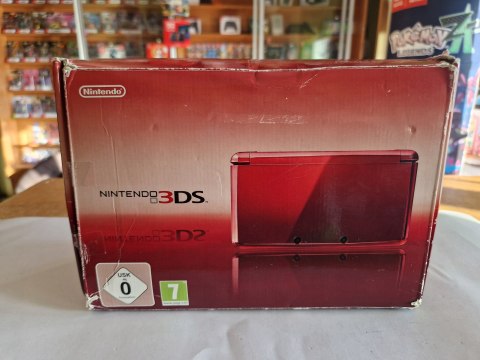 KONSOLA NINTENDO 3DS CZERWONA + ŁADOWARKA + PUDEŁKO