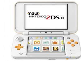 ŁADNA KONSOLA NEW NINTENDO 2DS XL BIAŁO-POMARAŃCZKOWA + RYSIK