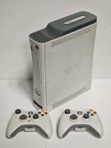 KONSOLA XBOX 360 + DYSK 20GB + DWA PADY / CAŁOŚĆ Z USTERKAMI