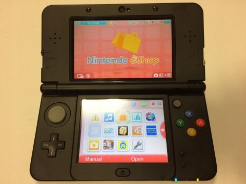 KONSOLA NEW NINTENDO 3DS CZARNA + ETUI + RYSIK + USB - ŁADNE EKRANY