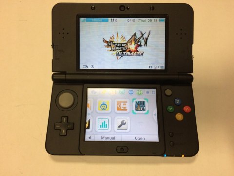 KONSOLA NEW NINTENDO 3DS CZARNA MONSTER HUNTER 4 ULTIMATE + GRA MH4U