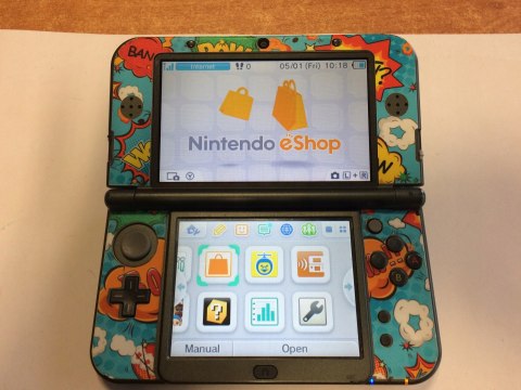 KONSOLA NEW NINTENDO 3DS XL CZARNA IPS + ETUI + RYSIK + ŁADOWARKA