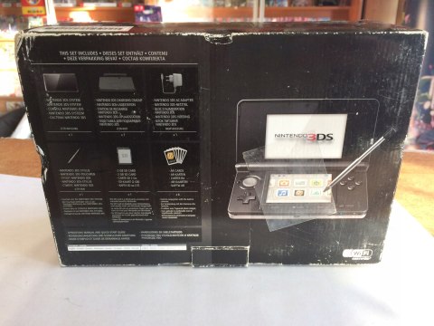 KONSOLA NINTENDO 3DS CZARNA - KOMPLET W PUDEŁKU