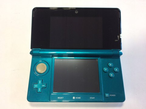 KONSOLA NINTENDO 3DS NIEBIESKA + 10 RETRO GIER + ŁAD + DOCK + PUDEŁKO