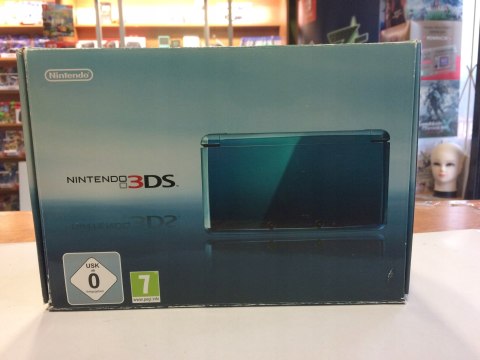 KONSOLA NINTENDO 3DS NIEBIESKA + 10 RETRO GIER + ŁAD + DOCK + PUDEŁKO