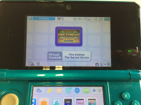 KONSOLA NINTENDO 3DS NIEBIESKA + 7 RETRO GIER + ŁAD + DOCK + PUDEŁKO