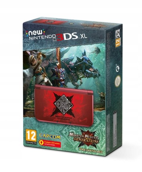 NEW NINTENDO 3DS XL MONSTER HUNTER LIMITED + GRA + PUDEŁKO