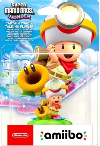 FIGURKA AMIIBO SUPER MARIO BROS WONDER - CAPTAIN TOAD & TALKING FLOWER